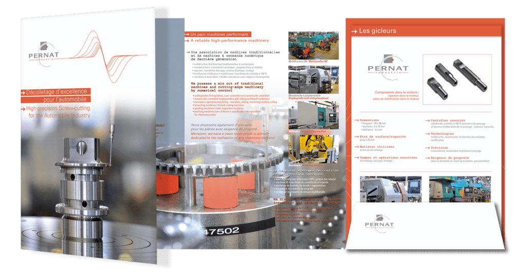 Brochure avec fiches techniques de la société Pernat Industrie